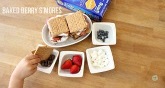 baked berry s'more ingredients