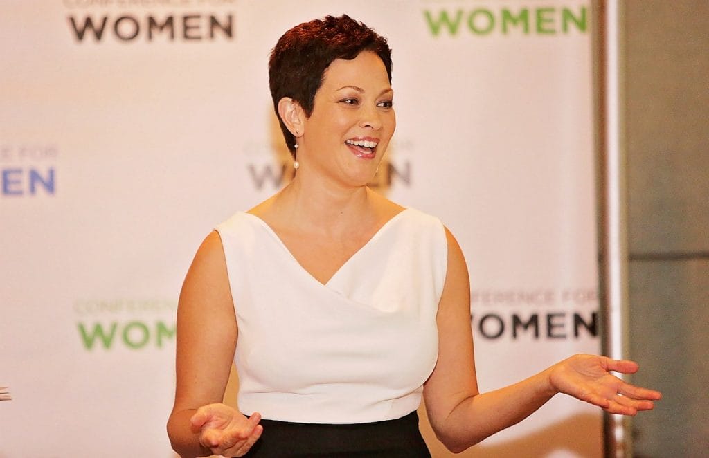 TV personality Ellie Krieger speaks at LeadOn:Watermark's Silicon Valley Conference For Women. Courtesy of Watermark Conference For Women
