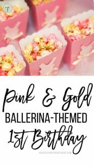 Pink & Gold Ballerina-Themed First Birthday