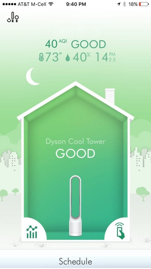 air quality in dyson app