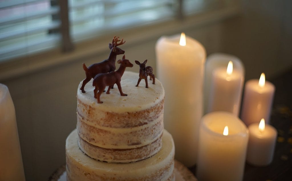 woodland birthday cake