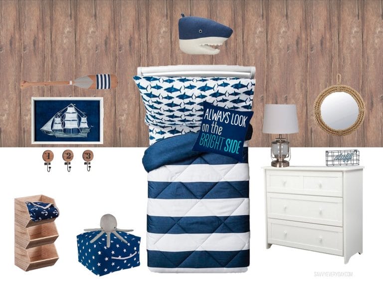 Nautical Inspired Kids Room Design