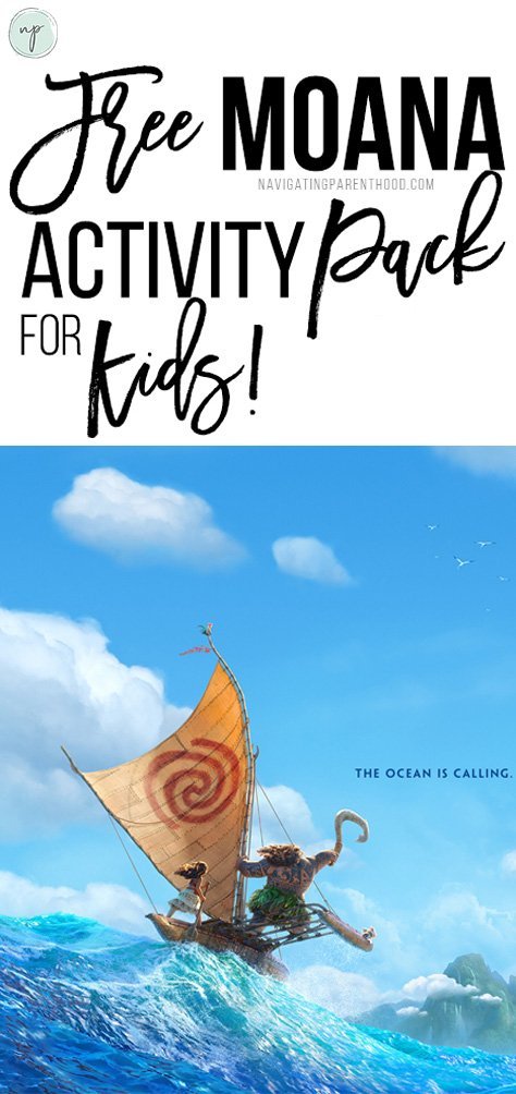 Free Moana activity pack