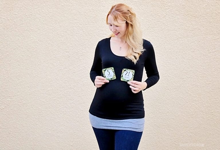 Free Halloween Themed Pregnancy Milestone Cards Download