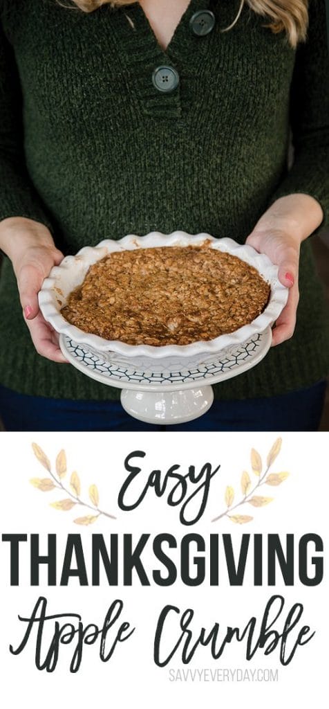 easy thanksgiving apple crumble