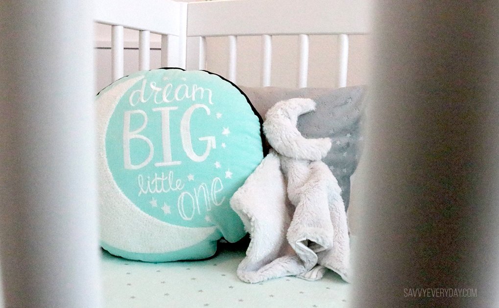 pillows in the crib