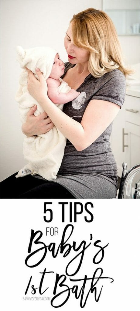 5 Tips For Baby's First Bath