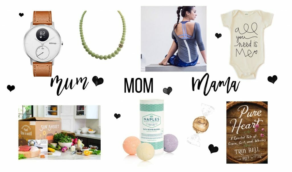 layout of mother's day gifts