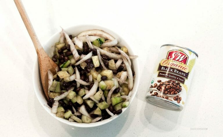 10-Minute Cucumber Bean Salad