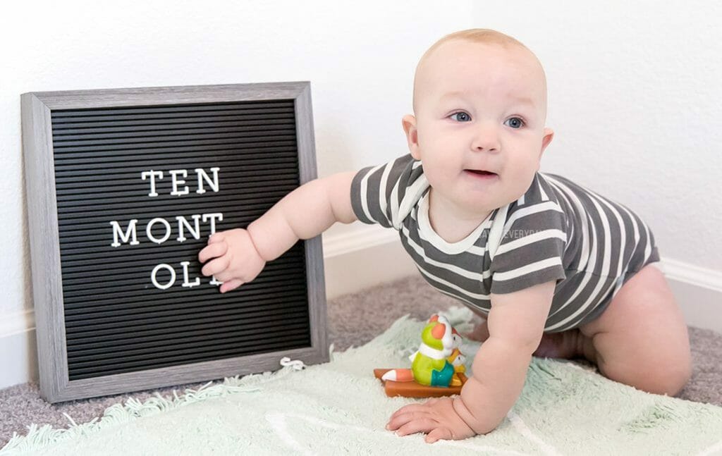 10 months old pic in Gerber baby clothes