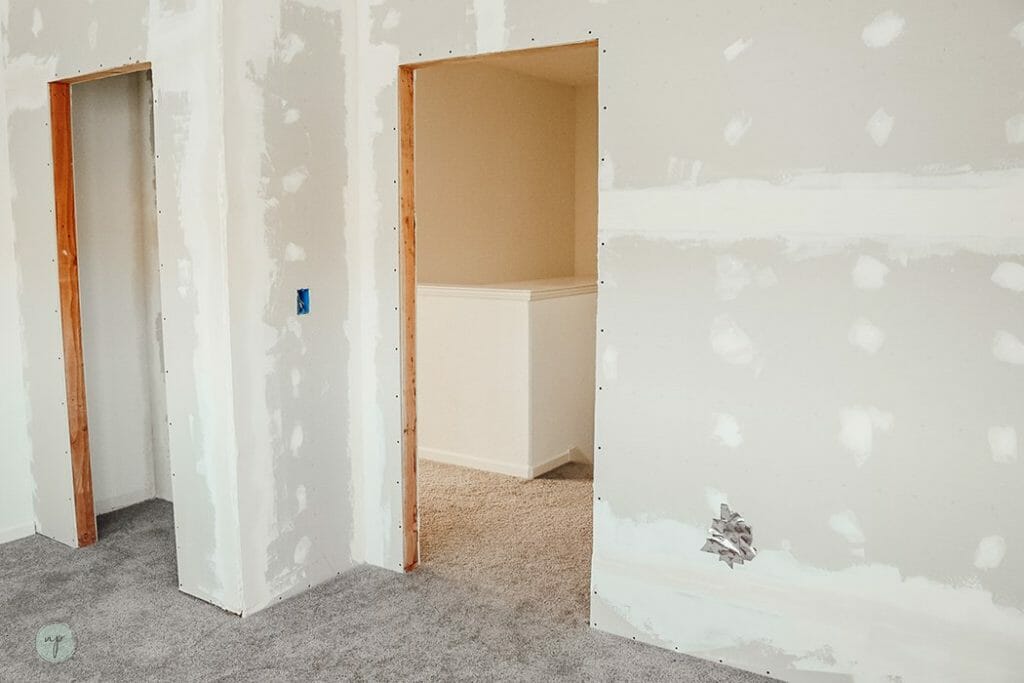 wall after patching