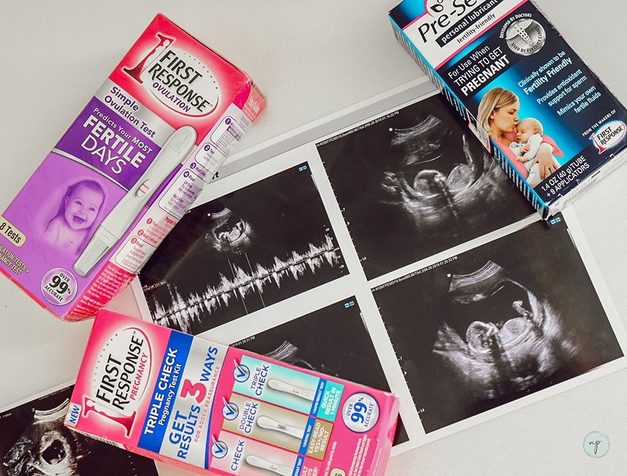 ultrasound photos around items to conceive