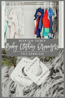 Mountain Themed Baby Clothing Organizers - Free Download