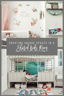 Bohemian Wilderness Themed Baby & Toddler Shared Room