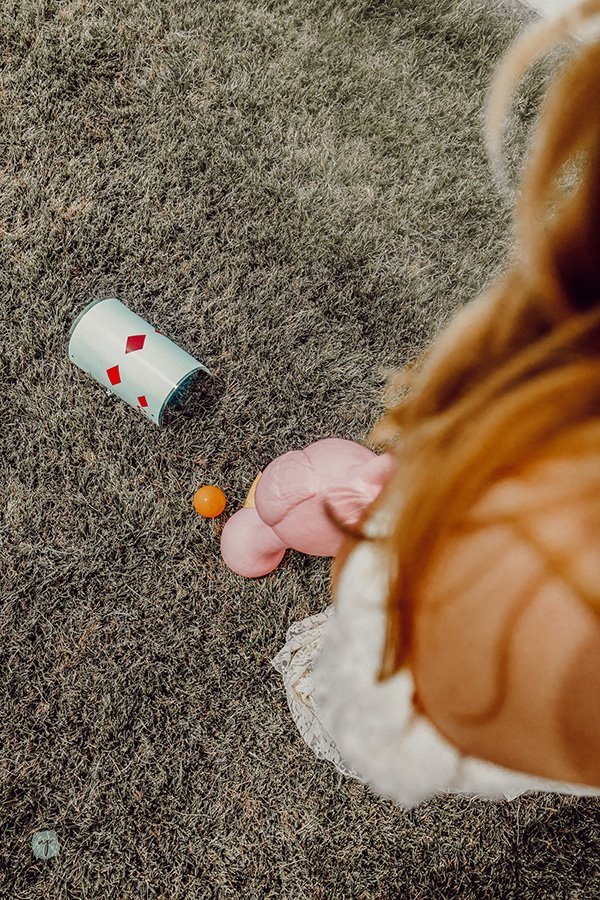 up close of Wonderland croquet