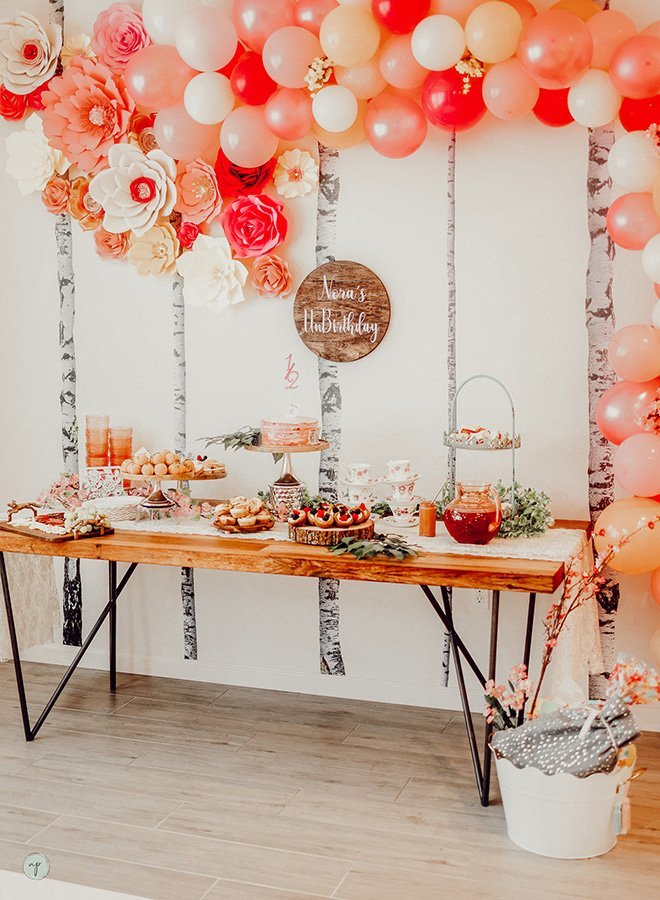 Half birthday table decorations