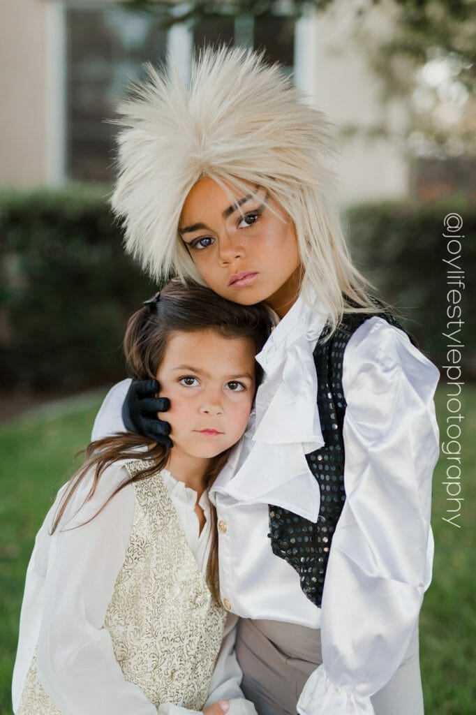 girls dressed as Labyrinth characters - Labyrinth Halloween costumes