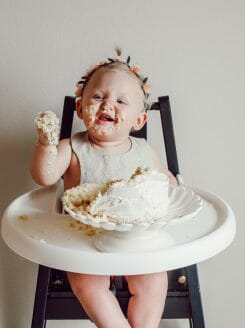 A Peachy Floral First Birthday Party