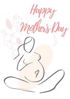 Printable Modern Mother's Day Cards - Navigating Parenthood