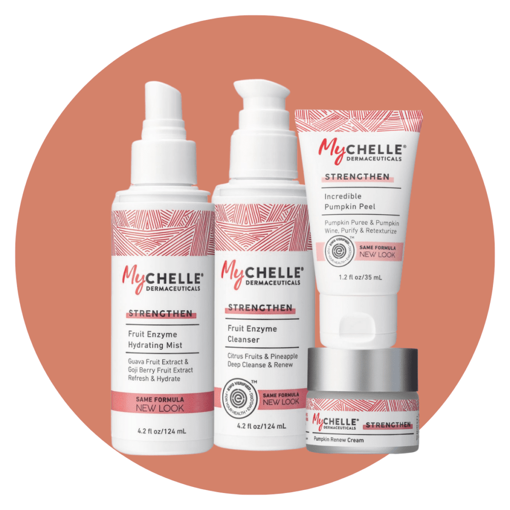 MyCHELLE strengthen skincare