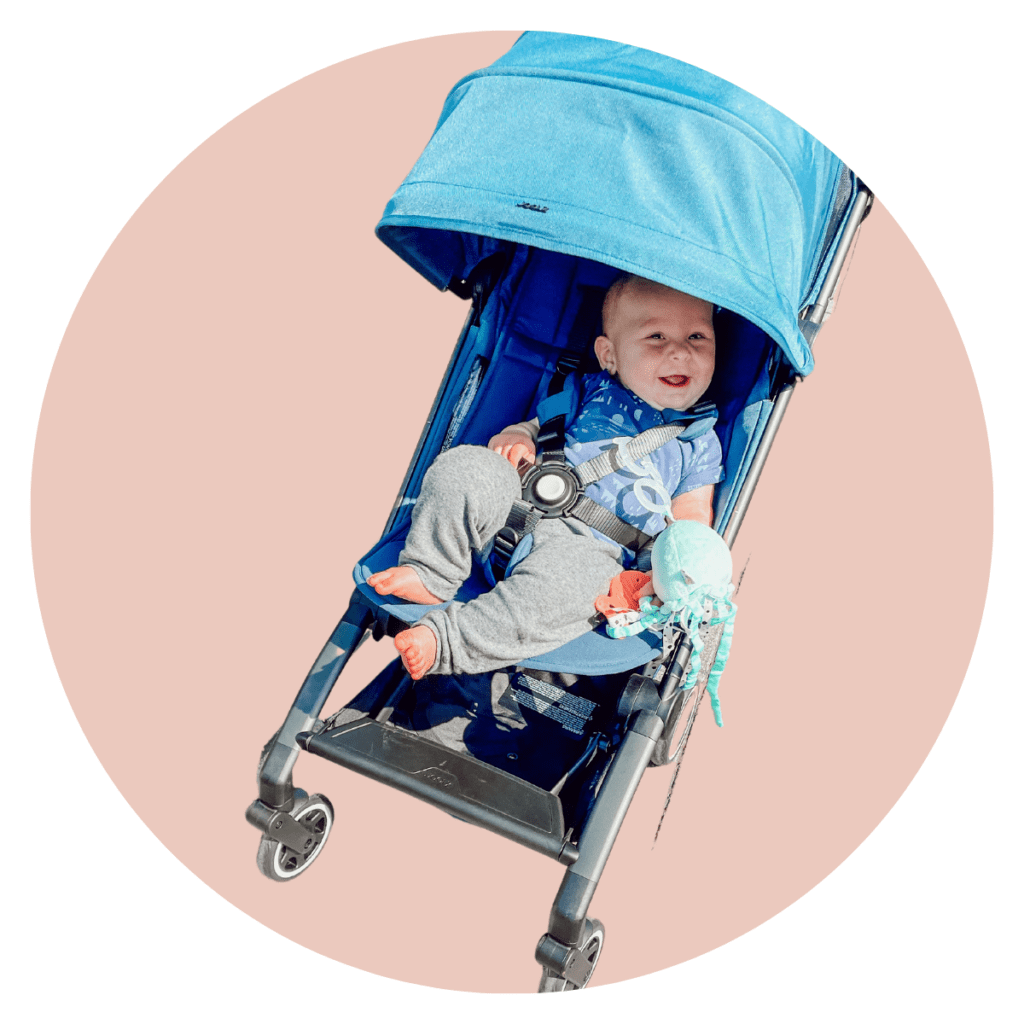 baby in Joolz Aer Stroller