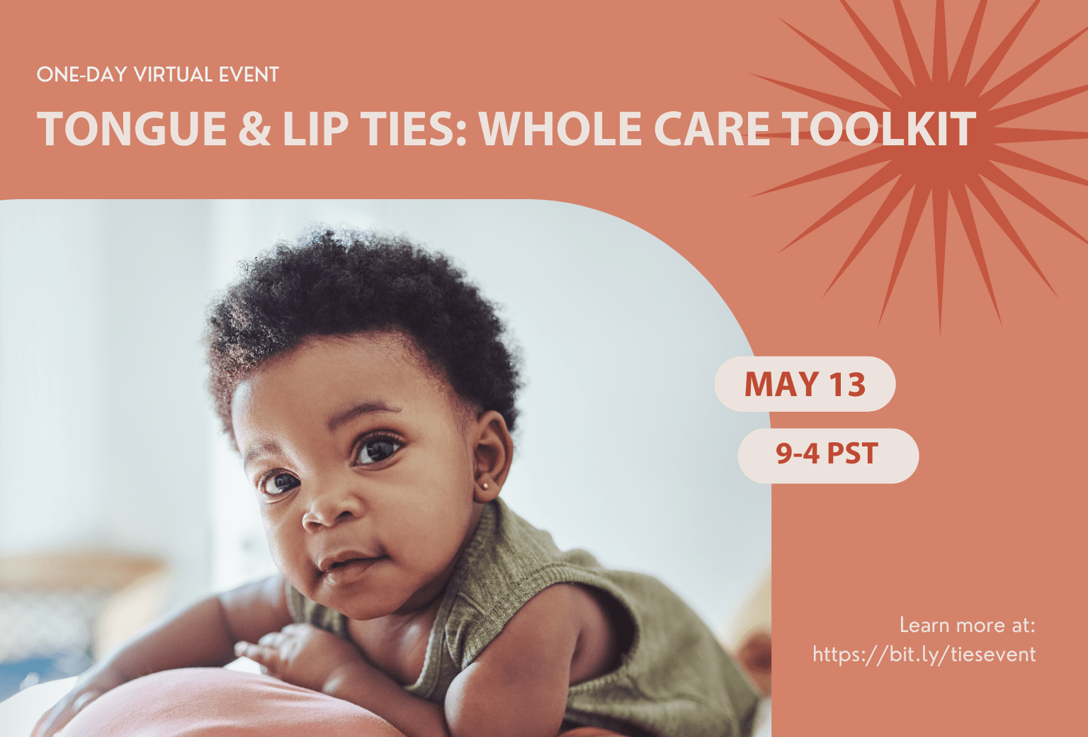 tongue and lip ties whole care toolkit event flyer