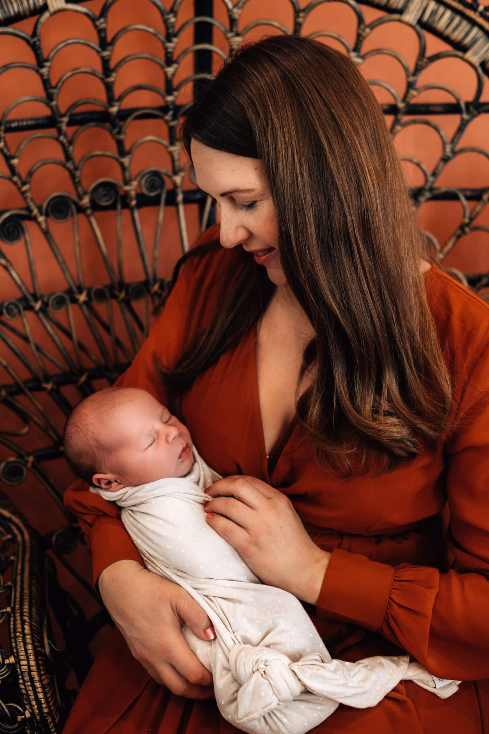 shari and newborn baby Wes