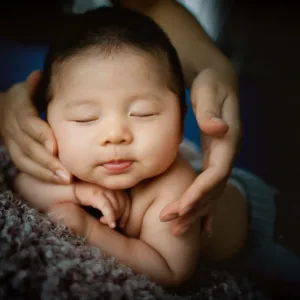 happy infant massage baby