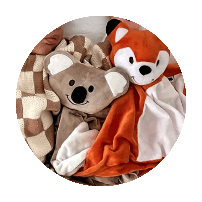 Riff Raff Baby white noise sleeping fox and koala toy gift for babies